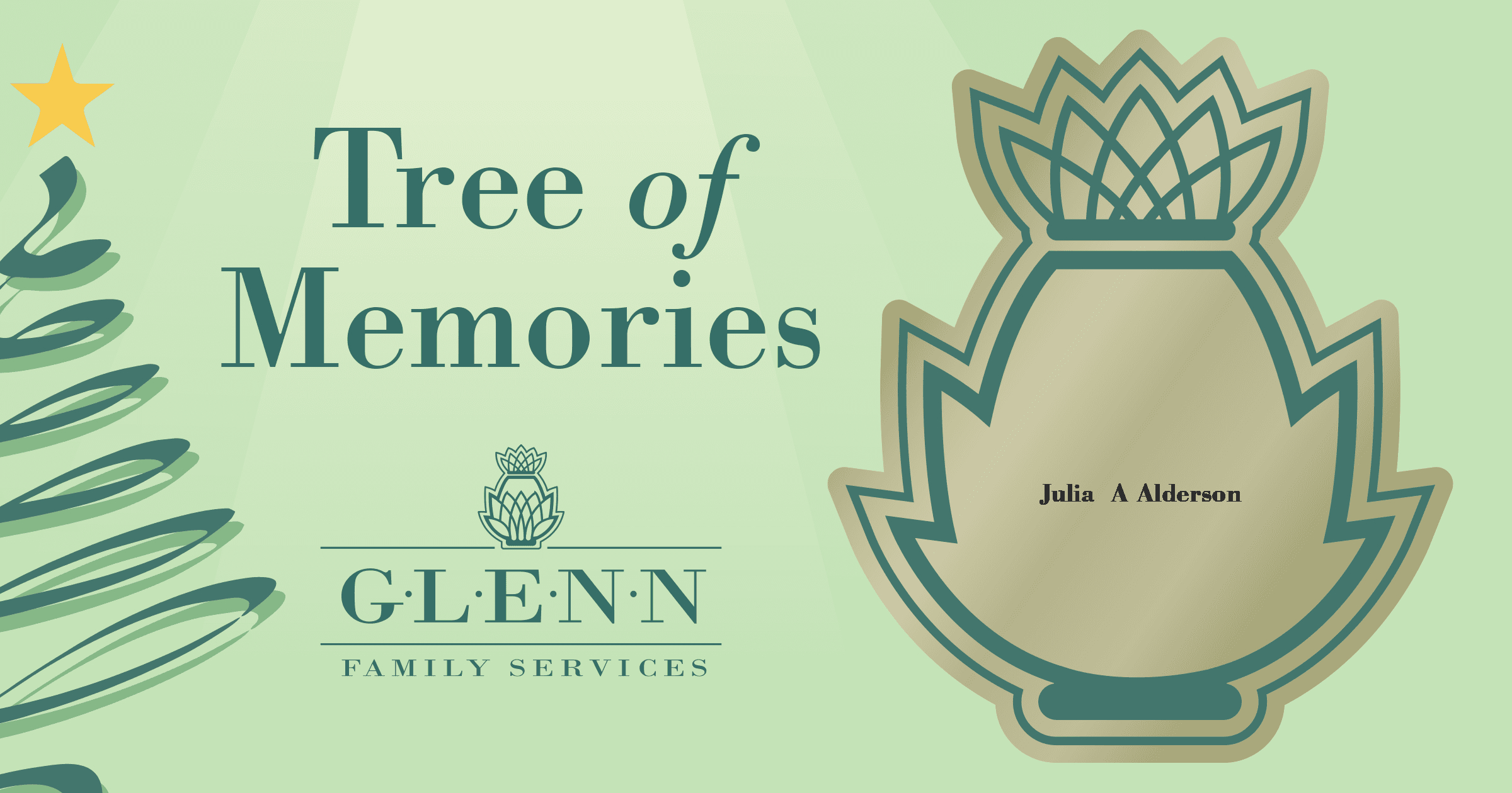 Julia A Alderson | 2021 Glenn Tree of Memories